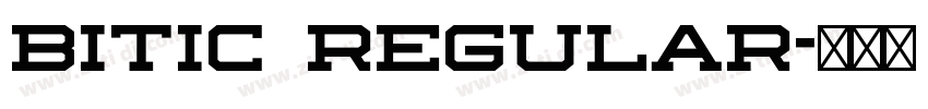 Bitic regular字体转换